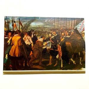 VTG Postcard Diego Velazquez Surrender of Breda Artist Study Prado Spain